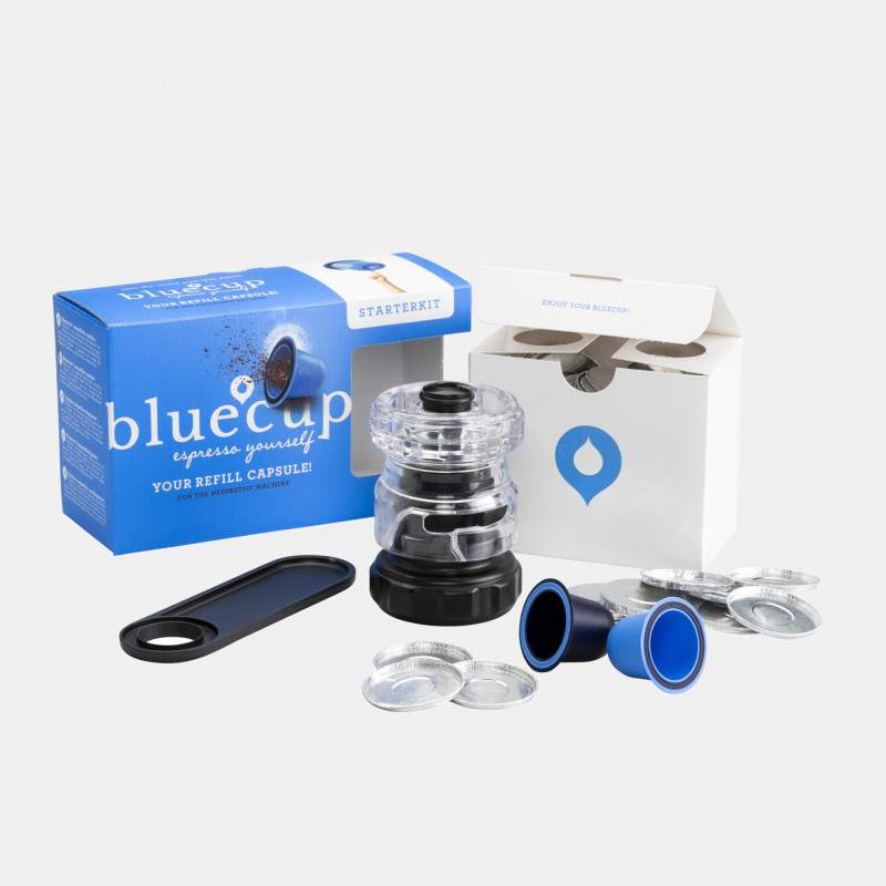 Blue cup nespresso store