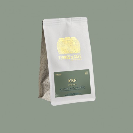 Specialty coffee by Terres de Café - KSF Coffee Batch n°5 - Pre-fermentation 18h - Anaerobic Pulped Dried