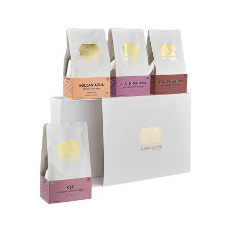 café de spécialité Terres de café - Coffret Découverte Gamme TDC - Méthodes Douces x4