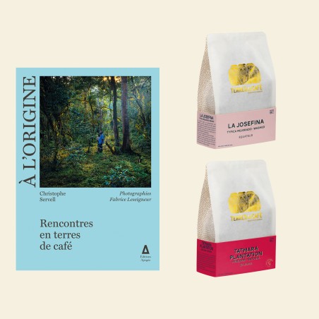 Specialty coffee by Terres de Café - Batch book A l'origne + 2 coffees 250g