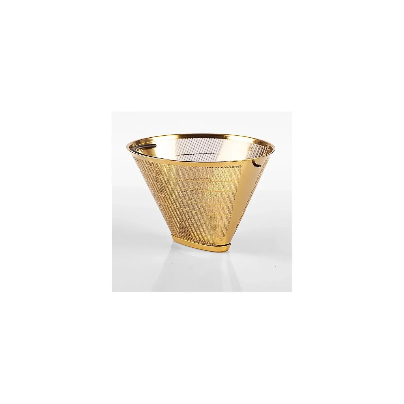 Filtre à Café Permanent Réutilisable Ounona - Doré - Pour Cafetières à Filtre Cône - Lavable Au Lave-Vaisselle