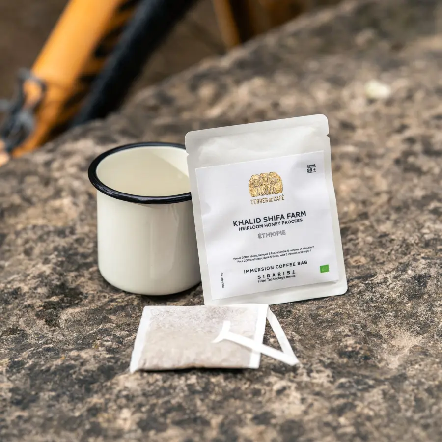 Café de spécialité | Immersion Coffee Bag 5 sachets - TDC x Sibarist Ethiopie KSF Honey | Terres de Café